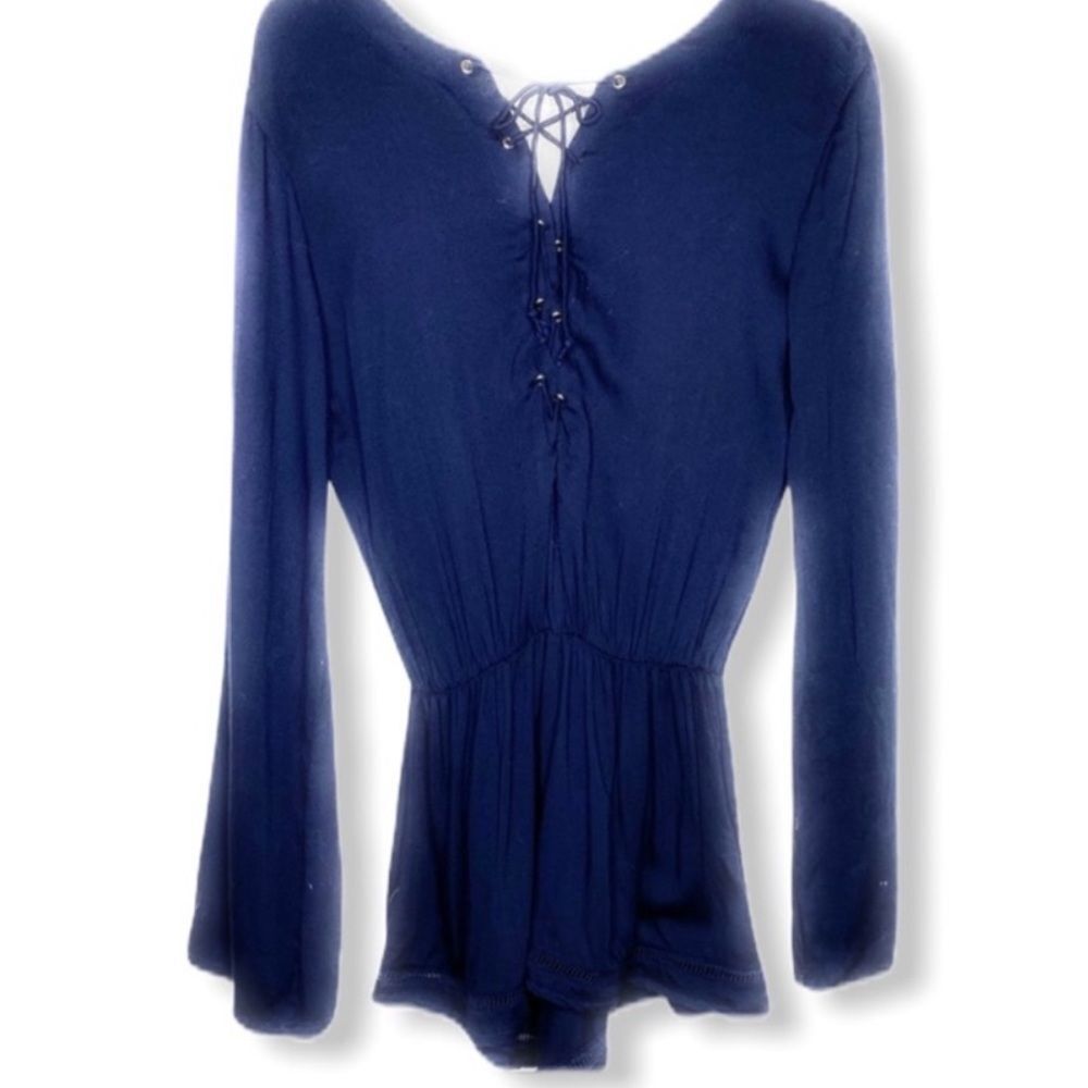 Faithfull the Brand Shorts Romper Blue